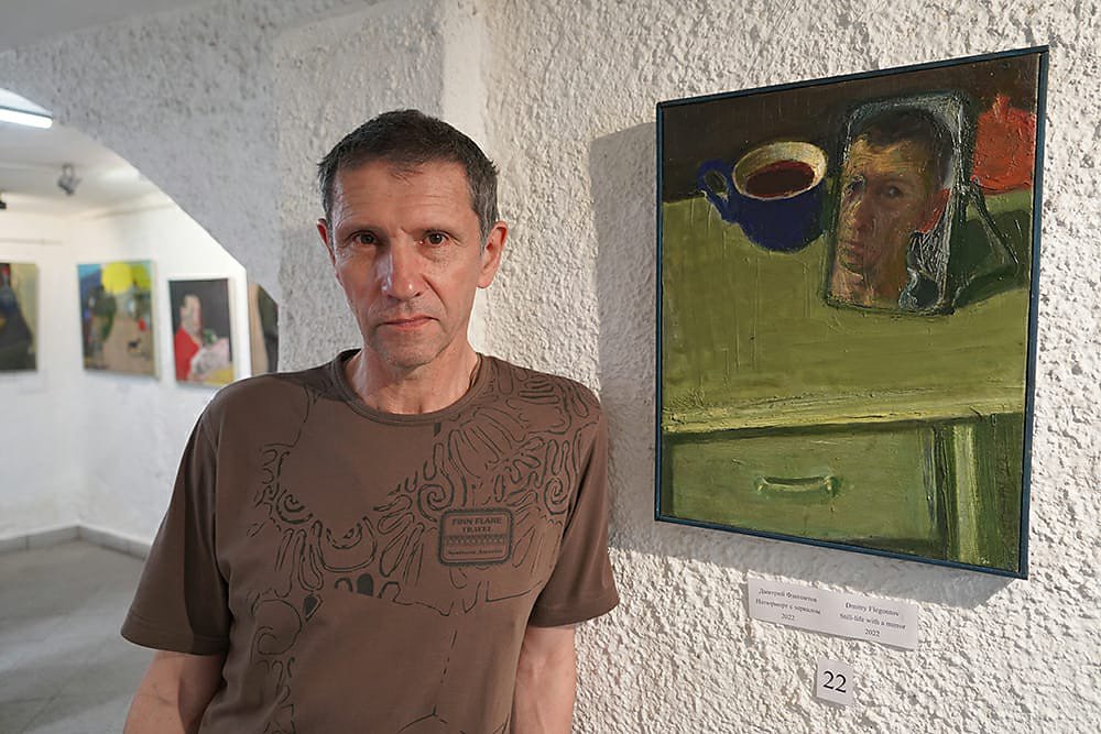 Дмитрий Флегонтов на персональной выставке в галерее «Гильдия мастеров»
